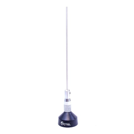 Pctel 118-940 MHz 200W Field Tunable Unity 1 by 4 Wave Black & Chrome Antenna PC53861